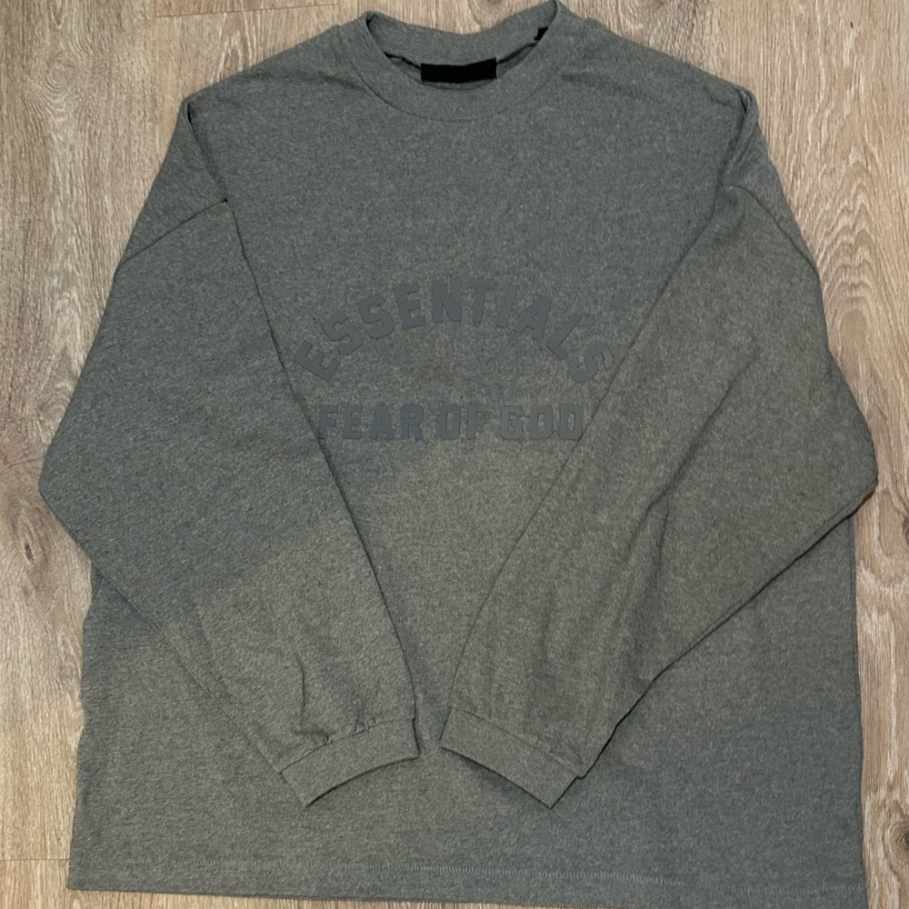 Fear of God Essentials Men’s Size L Relaxed Fit Heavy Weight Shirt Tan/Brown